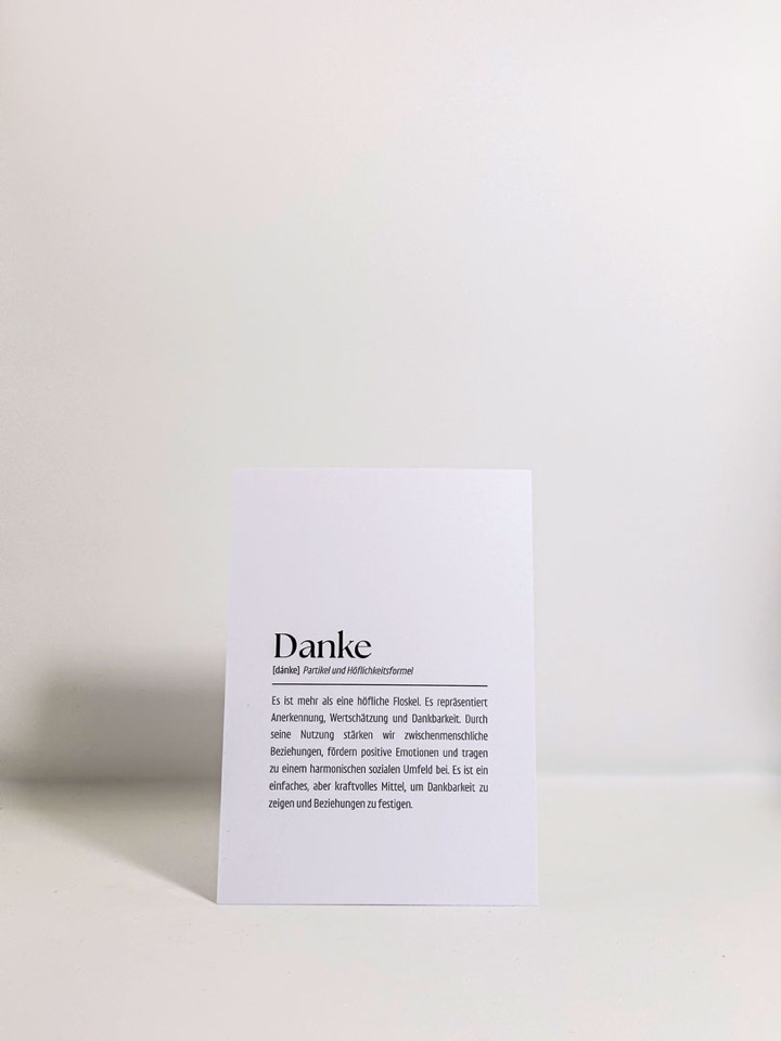 Danke Karte