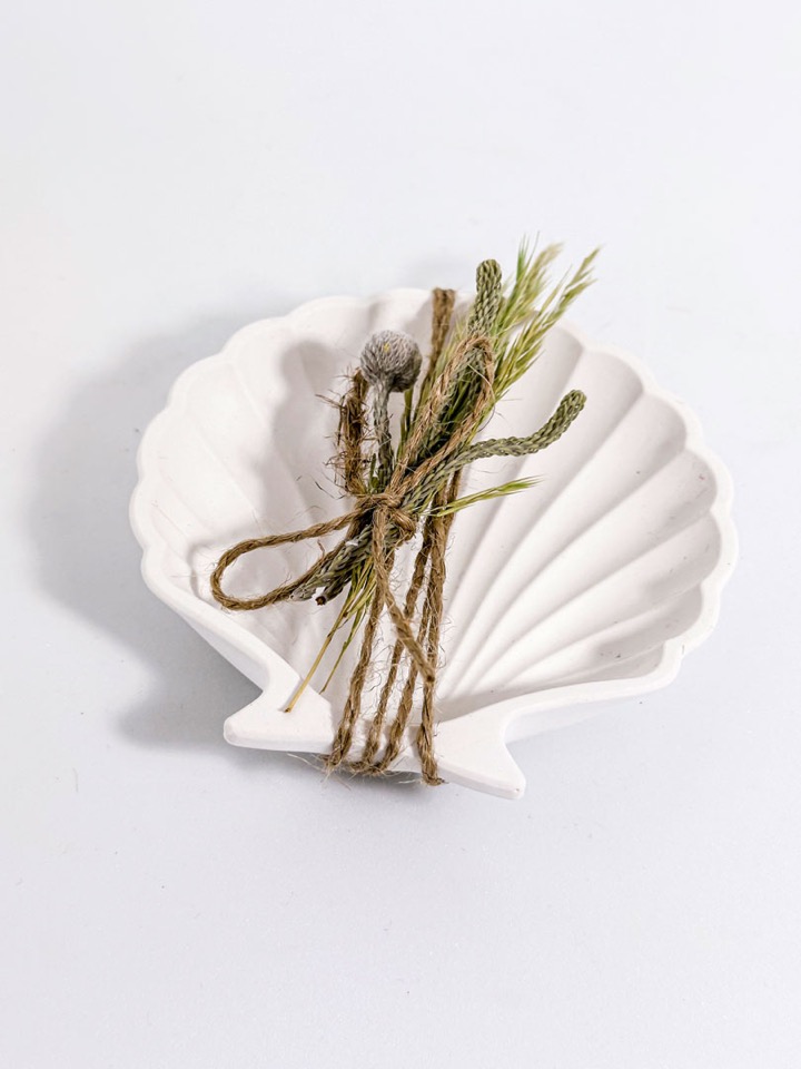 Schmuckschale Muschel Detailansicht